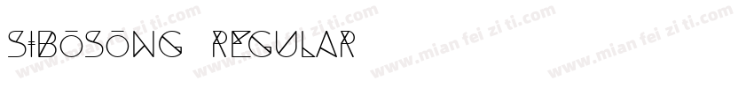 Sibosong Regular字体转换